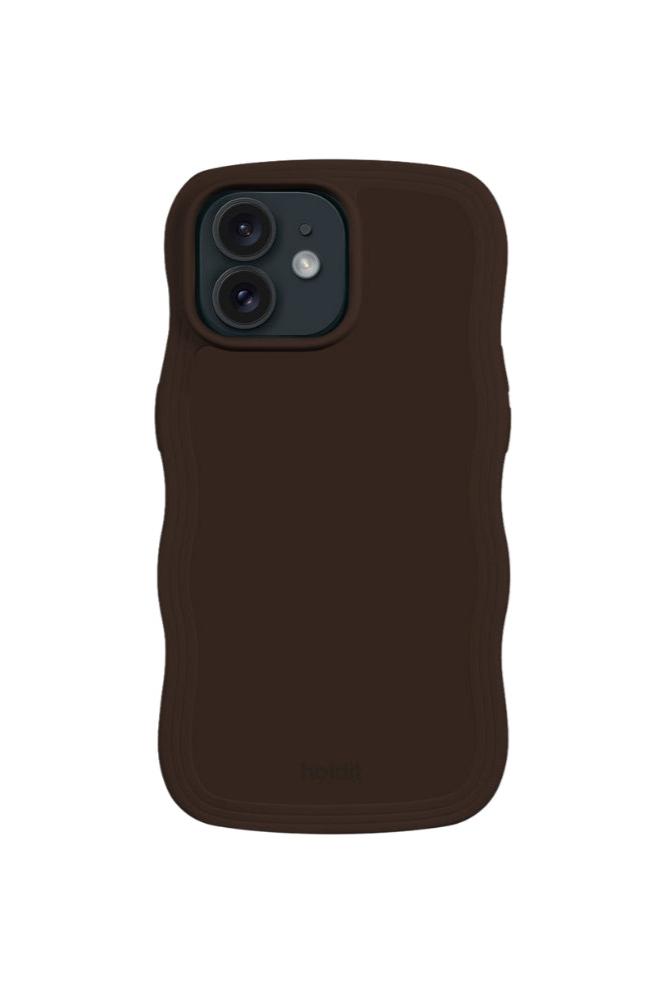 Wavy iPhone cover - Chocolate